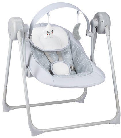 Гойдалка дитяча FreeON Snuggy, stars light grey 84928 фото