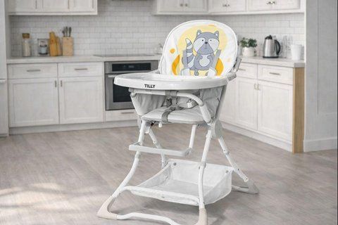 Стілець для годування TILLY Buddy T-633/2 Yellow Raccoon T-633/2 Yellow Raccoon фото