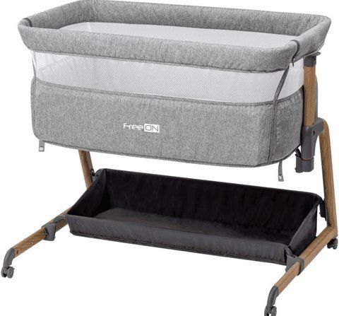 Ліжечко для дитини приставне FreeON Bliss, grey 49584 фото