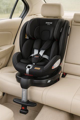 Автокрісло CARRELLO Asteroid+ CRL-15801 Onyx Black 0+1/2/3 ISOFIX з поворотом та опорною стійкою CRL-15801 Onyx Black фото