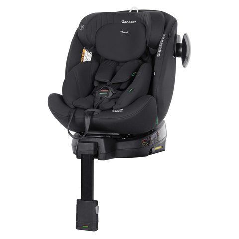 Автокрісло CARRELLO Genesis+ CRL-12807 Absolute Black i-Size 40-150 см ISOFIX, поворот, опор.стійка/ CRL-12807 Absolute Black фото