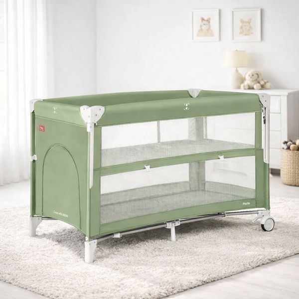 Манеж CARRELLO Porta CRL-18103 Mint Green з другим дном MOQ CRL-18103 Mint Green фото Манеж CARRELLO Porta CRL-18103 Mint Green з другим дном MOQ CRL-18103 Mint Green фото