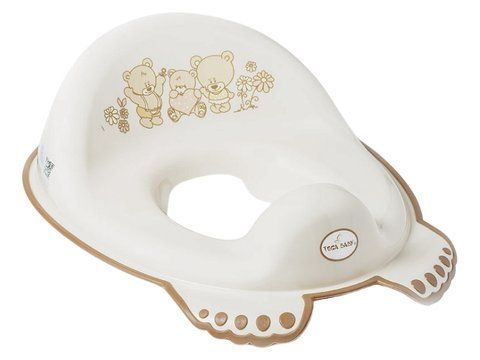 Накладка дитяча антиковзка на сидіння унітазу Teddy Bear beige MS-016-119 фото
