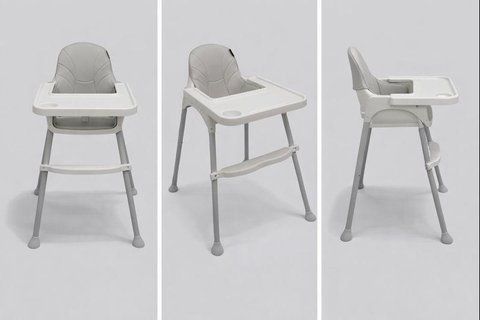 Стілець 2 в 1 для годування дитини VELANO Basic, white 45687 фото