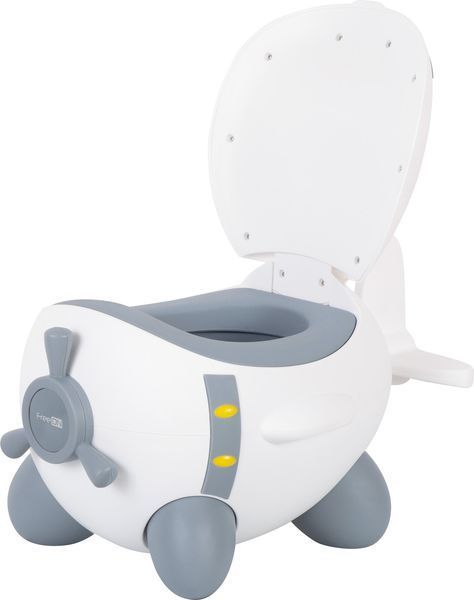 Дитячий горщик FreeON Plane, white - grey 42318 фото Дитячий горщик FreeON Plane, white - grey 42318 фото