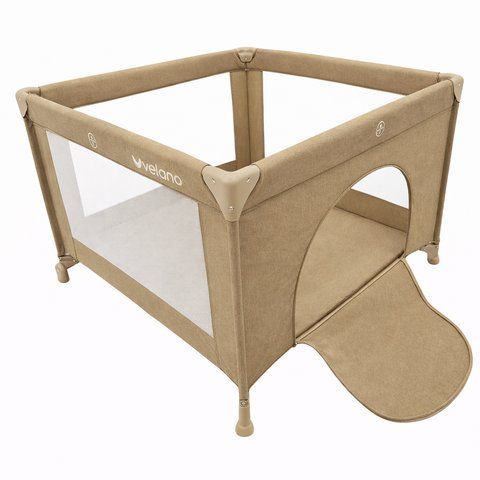 Манеж дитячий квадратний VELANO Cubo beige 46164 фото