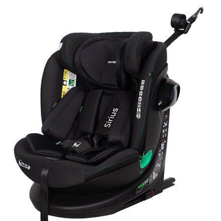 Автокрісло CARRELLO Sirius CRL-8808 Absolute Black i-Size 40-150 см ISOFIX, поворот CRL-8808 Absolute Black фото