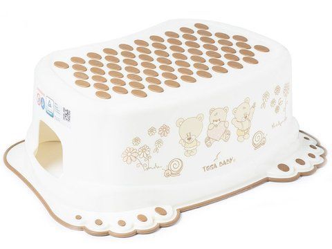 Сходинки дитячі антиковзкі у ванну Teddy Bear white pearl MS-017-118 фото