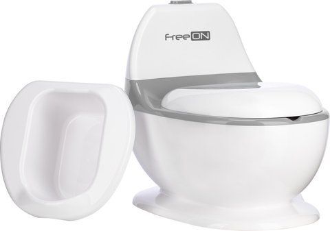 Дитячий горщик FreeON зі звуком змиву, white 49249 фото